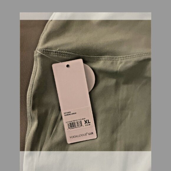 NWT Iceberg Green Yogalicious Lux Polarlux Prestige Slit Bottom Joggers XL - Picture 3 of 7